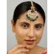 Elegant Kundan Maang Tikka With Pearl Accents